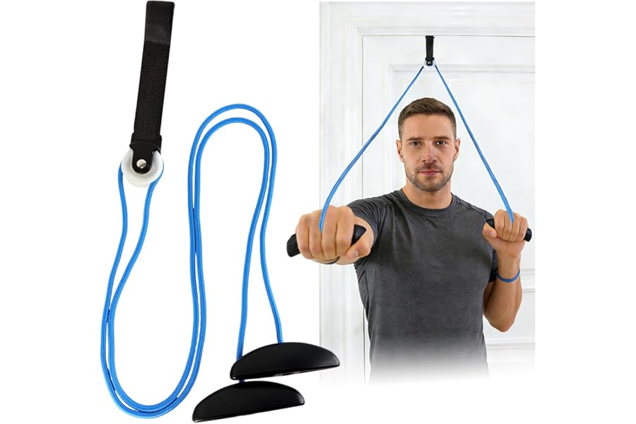 Audasi Shoulder Pulley, Shoulder Exercise Pulley Multi Use Pulleys for Shoulder Rehab Over Door Home Pulley System Arm Rehabilitation Exercise for Frozen Shoulder Physical Therapy
