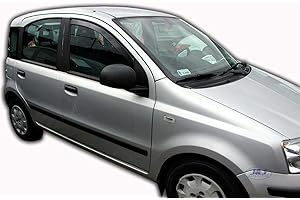 ‎J&J AUTOMOTIVE J&J AUTOMOTIVE | Windabweiser Passend Für Panda 2, 5-Türer 2003-2012, Heko Regenabweiser, Getönt, Set 2-Teilig, Vorne, Aerodynamisch
