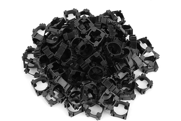 100pcs Support Cylindrique Support de Batterie Li-ion pour le paquet de Batterie de DIY, 18.4mm