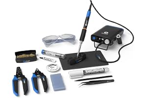 iFixit FixHub lödverktygssats | komplett set, bärbar snabb uppvärmning, trådskalare, spolningsskärare, blyfri lödning, skena, arbetsmatta