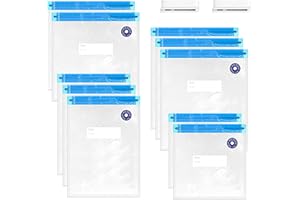 CEROBEAR Reusable Vacuum Bags 10Pcs BPA-Free Portable Food Vacuum Sealer Storage Bags 4 Size Dry & Moist Food Preservation for Vac Food Storage Meal Prep or Sous Vide Cooking