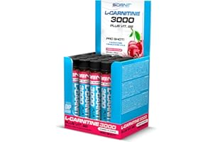 ‎SCENIT REDEFINING YOUR BODY L Carnitin Liquid - L Carnitin 3000 - L Carnitin Ampullen - L-Carnitin Liquid - L-Carnitin Hochdosiert - L Karnitin 3000 mg (20 Einheiten à 25 ml) (Kirsche)