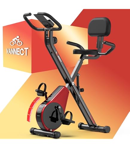 5-in-1 Foldable Exercise Bike For Seniors - 16-Level Magnetic Resistance Indoor Cycling