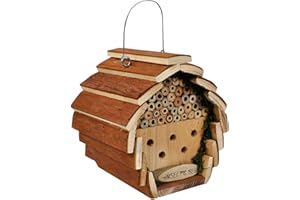 Homespired® Wooden Insect Hotel 16 x 15 x 15 cm Bug, Bee, Insect House Shelter for Garden - Nature's Market WIld Bird Care