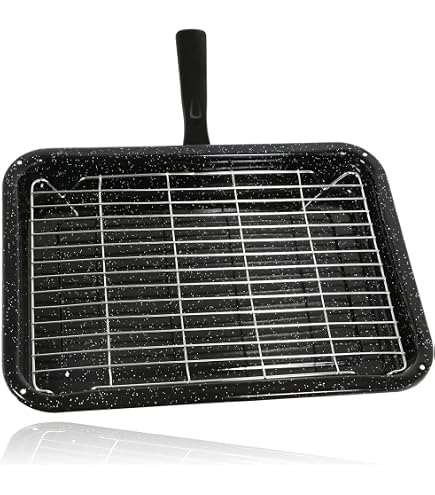 SPARES2GO Extra Grande Pentola Griglia e Doppio Manico Staccabile compatibile con Neff Forno Fornelli