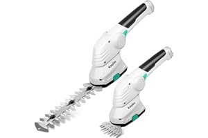 Keplin 2-in-1 Cordless Grass Shear & Hedge Trimmer – 7.2V Rechargeable 1500mAh Battery, Lightweight Handheld Garden Edging & Shrub Cutter with 2 Interchangeable Blades for Precise Trimming