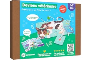 Deviens vétérinaire - kit Pandacraft 3-7 ans: Deviens vétérinaire et prends soin de Tobi le chiot !