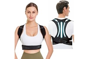 QWYZOR Rücken Geradehalter, Haltungskorrektur Rücken Damen und Herren, Verstellbare und Atmungsaktive Gerade Haltungstrainer, Posture Corrector Rückengurt für Schulter, Hals, Linderung Rückenschmerzen