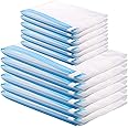 GQC Sacchi Sottovuoto di Rotolo a Mano , 12 Pz (6* 60 x 40 cm) (6* 50 x 35 cm)Sacchetti Buste Sottovuoto Salvaspazio， Buste S