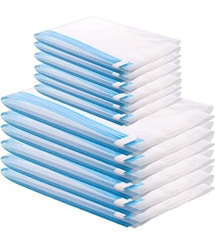 6x Sacchetti sottovuoto salvaspazio per vestiti abiti buste sotto vuot