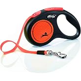 Flexi New Neon S Beden Turuncu 5MT Şerit Tasma