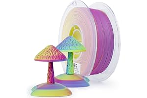 ZIRO Trójkolorowy filament do drukarki 3D, współwytłaczany matowy filament PLA 1,75 mm 1 kg/2,2 funta, matowa tekstura, kompatybilny z drukarkami 3D FDM, różowa chmura