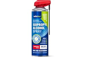WoldoClean Isopropylalkohol 99,9% Spray 500ml - Aerosolburk Kontakt | Utan tillsatser eller färgämnen, med rör för svåråtkomliga ställen