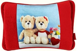 NARCISO Borsa Acqua Calda Elettrica per Ciclo, Mani, Schiena, Riscaldante, Scaldino Elettrico da Letto Scaldaletto Portatile, Boule Acqua Calda Elettrica, Sicura, Riscalda Velocemente (Puppets)