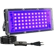 Ampoule Lumière Noire UV E27 40W - 365nm Pour Soirées Neon Et Halloween - Effets Fluorescents