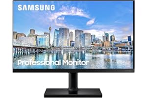 Samsung Ecran PC Professionnel 24'' Série T45F Noir, Dalle IPS, Full HD (1920x1080), HDMI, Display Port, USB, Pied Has et Fonction Pivot