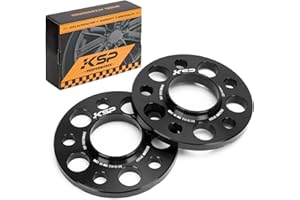 KSP PERFORMANCE KSP 5x112 to 5x112 Wheel Spacers for Mercedes-Benz, 12mm Hubcentric Wheel Spacer for W204 W208 W209 W216 C300 C350 C63 AMG, Forged 5 Lug Tuning Spacer with 66.56mm Hub Bore, 6061T6 Aluminum Black 2PC
