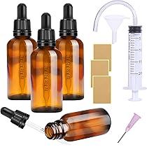 Lot De 10 Flacons Compte-gouttes En Verre Transparent De 15 Ml Pour Huiles Essentielles, Parfums Et Essences (noir, 22 X 84 Mm) - Au Quotidien