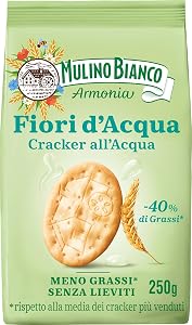 Mulino Bianco Cracker Fiori d'Acqua con Meno Grassi 250 g