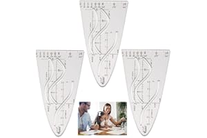 YUGUOLAN 3 Stück Parabelschablone Mathe, Kurvenschablone, Parabel Lineal, Parabelschablone, Normalparabel Schablone, Für Sinus Kosinus Tangens Ein Wichtiges Hilfsmittel Für Studium Und Beruf