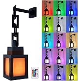 Pixelated Lantern Nachtlicht, LED Tragbare Wandlampe Kinderzimmer, LED Nachtlicht mit 16 Farbe, Wandlampe Nachtlichts mit Fer