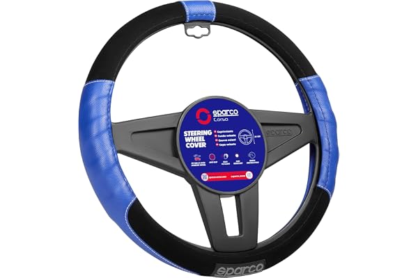 Sparco SPC1108AZ COUVERCLE DE ROUE SPC L-SPORT BLEU, Set de 4