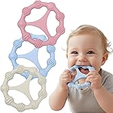 Cunitin Baby&reg; Mordedor Bebe Refrigerante, Pack de 3 Mordedores Bebes 3-6meses, 6-12 Meses, Juguete Dentici&oacute;n a partir de 3 Me