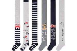 L&K-II 6er Kinder Jungen Strumpfhose Strickstrumpfhose mehrfarbig 2734