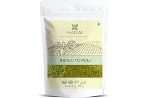 SAMYAM Natural Indigo Powder - 200g Pack | Natural Hair Dye, Chemical and PPD Free