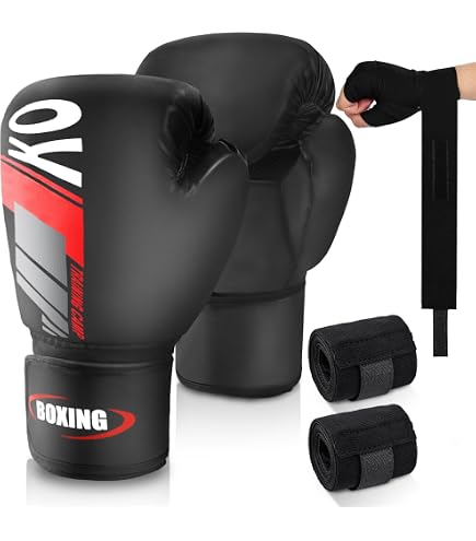 Guanti Con Cinturino Regolabile Velcro Guantoni Da Boxe A 6 Colori Guanti Da Boxe MMA Da Allenamento Guanti Da Kickboxing Imbottiti