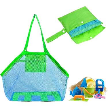 Extra Groß Badewannenspielzeug Aufbewahrungstasche Mit 4 Fächern – Schnelltrocknendes Mesh Organizer Regenbogen