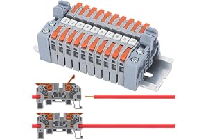 Set med 10 elektriska anslutningsterminaler 0,5–2,5 mm² – plug-in elektriska anslutningsterminaler