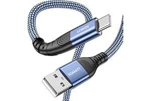 XGMATT USB C Cable 3M, 3.1A Fast Charge Type C Charging Cable,Nylon Braided USB A to USB C Charger Cable for Samsung Galaxy S10 S9 S8 Plus S21,Note 10 9 8,LG V20 G8 G7,Type C Charger