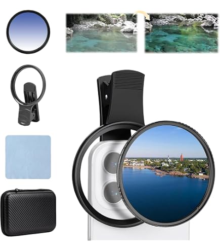 52 Mm CPL Filter Für IPhone & Handy – Polarisation Zum Anklippen, Reduziert Reflexionen & Verbessert Farben