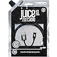 Juice Apple Lightning Cable 2m Round Black,iPhone 14, Max, Pro, Plus, iPhone 13, Max, Pro and Mini, iPhone 12, Max, Pro and Mini, iphone 11, Pro, X, Xr, iPhone 8, 7, 6, SE, 5, iPad,