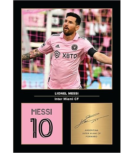 Photo Dédicacée Lionel Messi - Poster 18x12 Cm - Autographe Pré-imprimé - Barcelone