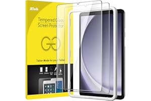 JETech Ochraniacz Ekranu dla Samsung Galaxy Tab A11 / Tab A9 8,7 Cala 2025/2023 z Ramką Łatwej Instalacji, Szkło Hartowane Film, HD Przejaśniać, 2 Sztuki