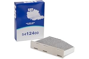 UFI Filters, Filtro Abitacolo ai Carboni Attivi 54.124.00, Filtro Abitacolo per Ricambio, Adatto a Auto, Applicabile su Diversi Modelli Audi, Seat, Skoda e Volkswagen