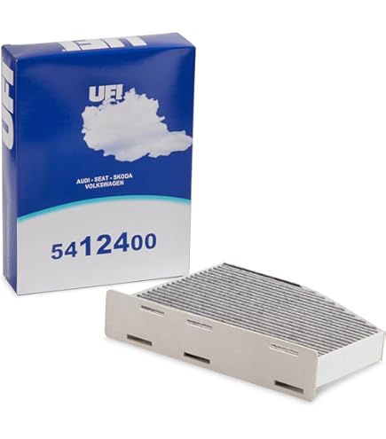 UFI Filters, Filtro De Habitáculo ARGENTIUM 34.148.00, Filtro De Habitáculo De Recambio, Apto Para Coches, Apto Para Modelos De Audi, Porsche Y Volkswagen