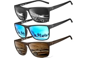 PERFECTMIAOXUAN Gafas de sol polarizadas para hombres y mujeres; marcos vintage/clásicos/elegantes; objetivos de alta definición; Golf/Conducción/Pesca/Deportes al aire libre/Gafas de sol de moda