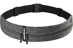 MOCOCITO Marsupio Corsa Running Uomo Donna Porta Cellulare Telefono Fino a 6.8" Fascia Cintura Regolabile 65-110cm Running Belt Impermeabile per Jogging, Fitness, Camminata, Trekking,Palestra