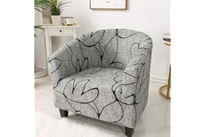 Your's Bath Tub Chair Covers Stretch Chair Covers, Soft Breathable Club Chair Slipcover Armchair Protector, Removable Washable Sofa Couch Cover for Bar Counter Dining Living Room Office (C)
