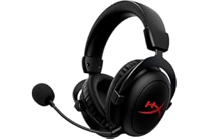 HyperX Cloud II Core Wireless - Gaming Headset for PC, DTS Headphone:X Spatial Audio, Memory Foam Ear Pads, Black