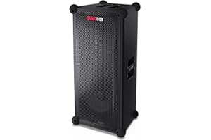 SHARP SumoBox CP-LS100 – Kraftvoller 120W Bluetooth-Lautsprecher mit SAM by Devialet Technologie, 10h Akku, TLS/XLR- & Gitarreneingang, Duo Mode (TWS) – Mobiles PA-System für DJs, Events & Outdoor.