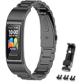 MIJOBS Cinturino Compatibile con Huawei Band 4 PRO Cinturini Metallo Cinturino di Ricambio per Huawei Band 3 PRO Braccialetto