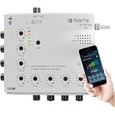 D-Home - TV Amplifier TDT Indoor 8 outputs 22dB Connected 4G-5G filtering. Works with Mobile TV Finder to find the best signa