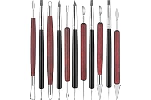 BSGZCM 11Pcs Clay Sculpting Modelling Tools, Clay Modelling Tools, Clay Sculpting Tools, Modeling Clay Sculpting Tools Kits, Carving Pottery Tools, for Sculpture, Modelling Clay, Polymer, Ceramic