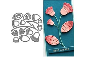 DzIxY Patchwork-Stanzschablonen-Set mit hohlen Blumen, aus Metall, für Kartenherstellung, Prägepapier, Stanzform-Set, Scrapbook-Schablonen, Zubehör, Maschinenvorlagen