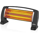 Sinbo SFH-3399 1000W (2x500W) Quartz Isıtıcı | 2 Kademeli Isı Ayarlı, Devrilme Emniyetli, Masa ve Yer Tipi Hızlı Isıtıcı