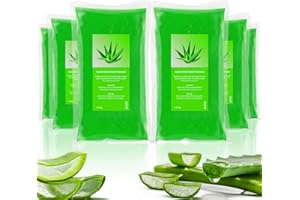 ‎YAOBLUESEA YAOBLUESEA 6 Pack Paraffinwachs, 2700g Aloe Vera Nachfüllung Paraffinwachs Blöcke für Paraffinbad Hände und Füße, Lindert Muskelermüdung, Spendet Feuchtigkeit und Nährt